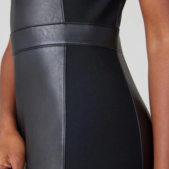 PLUS - Spanx Faux Leather Dress, 2X - Picture 3 of 5